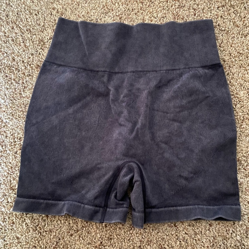 grey washed biker shorts from Amazon